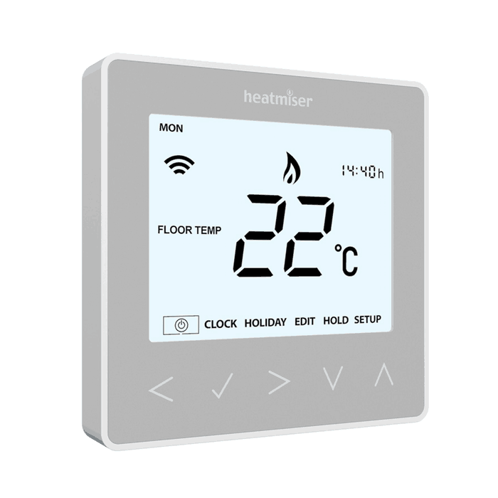 Heatmiser NeoStat Programmable Electric Underfloor Heating Thermostat Works with the NeoHub for Smart Control Alexa Google Assistant and Apple Home Kit