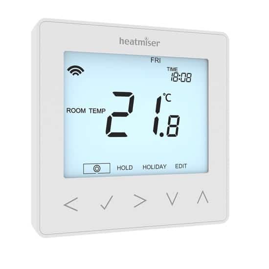 Heatmiser NeoStat Programmable Electric Underfloor Heating Thermostat Works with the NeoHub for Smart Control Alexa Google Assistant and Apple Home Kit