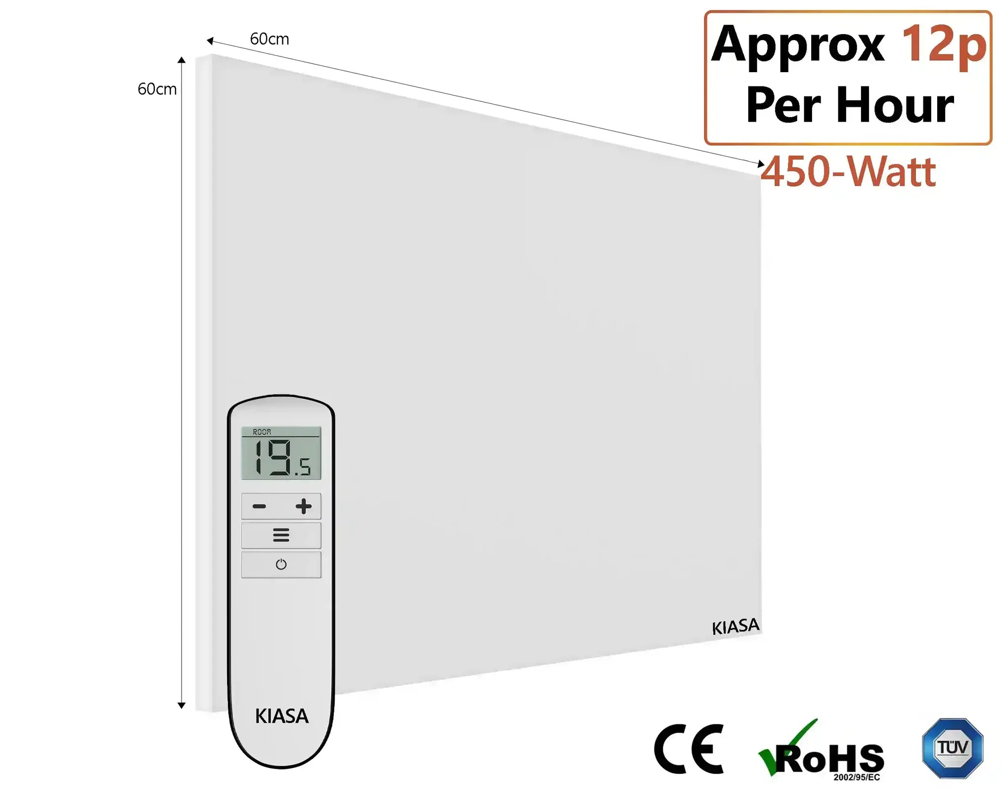 Kore Prime - Infrared Panel with Remote. Premium Finish