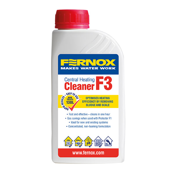 Fernox F3 Cleaner 500ml | Sludge & Scale Remover for Heating Systems