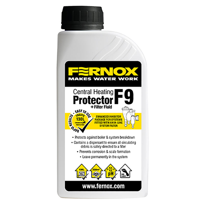 Fernox Protector+ Filter Fluid F9 | System Filter Additive for Scale & Corrosion Protection
