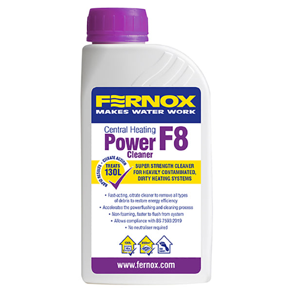 Fernox F8 Power Cleaner | High-Strength System Cleaner for Sludge & Scale