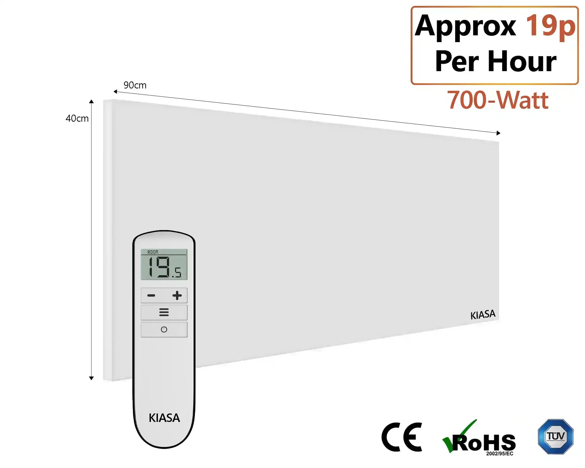 Kore Prime - Infrared Panel with Remote. Premium Finish