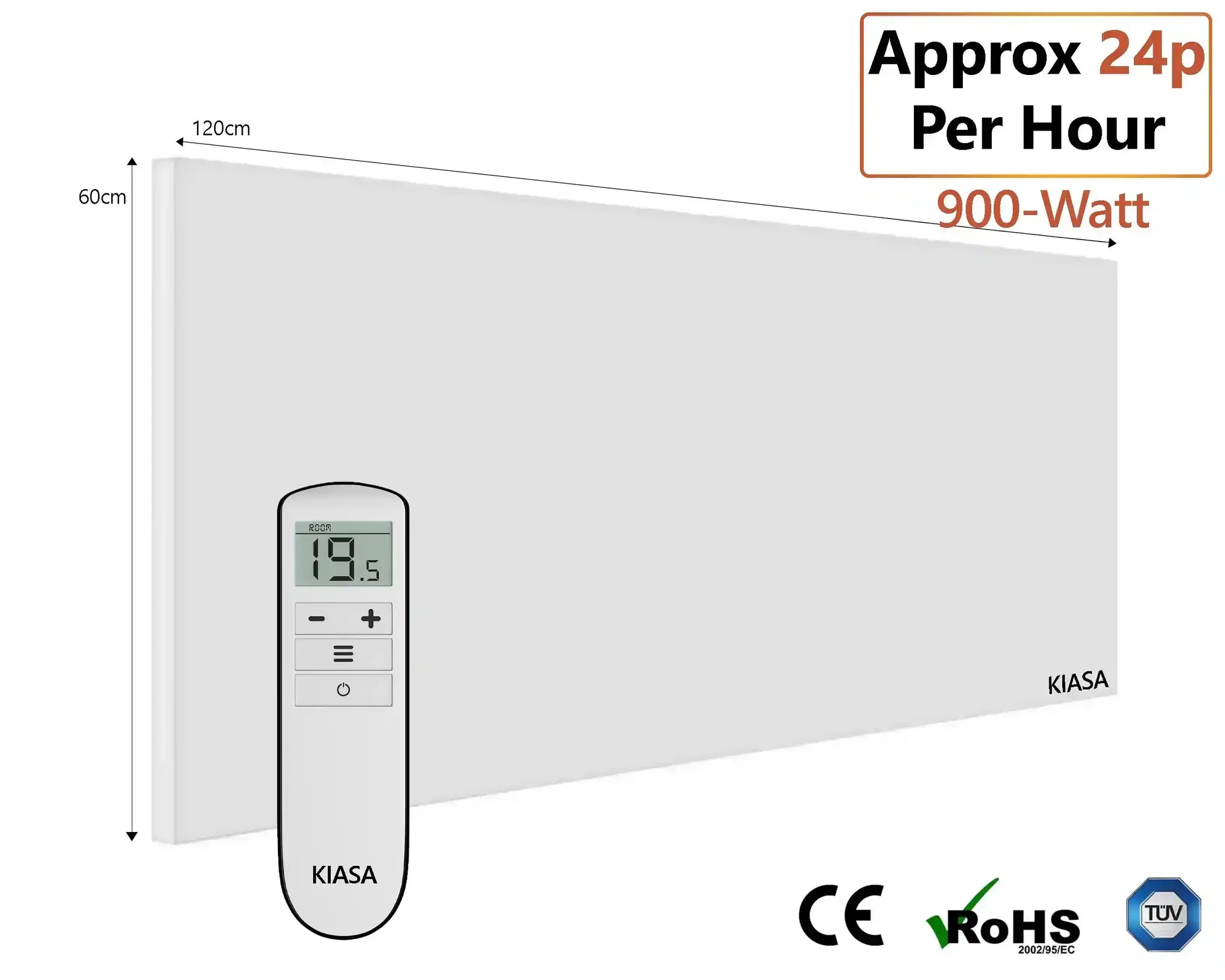 Kore Prime - Infrared Panel with Remote. Premium Finish