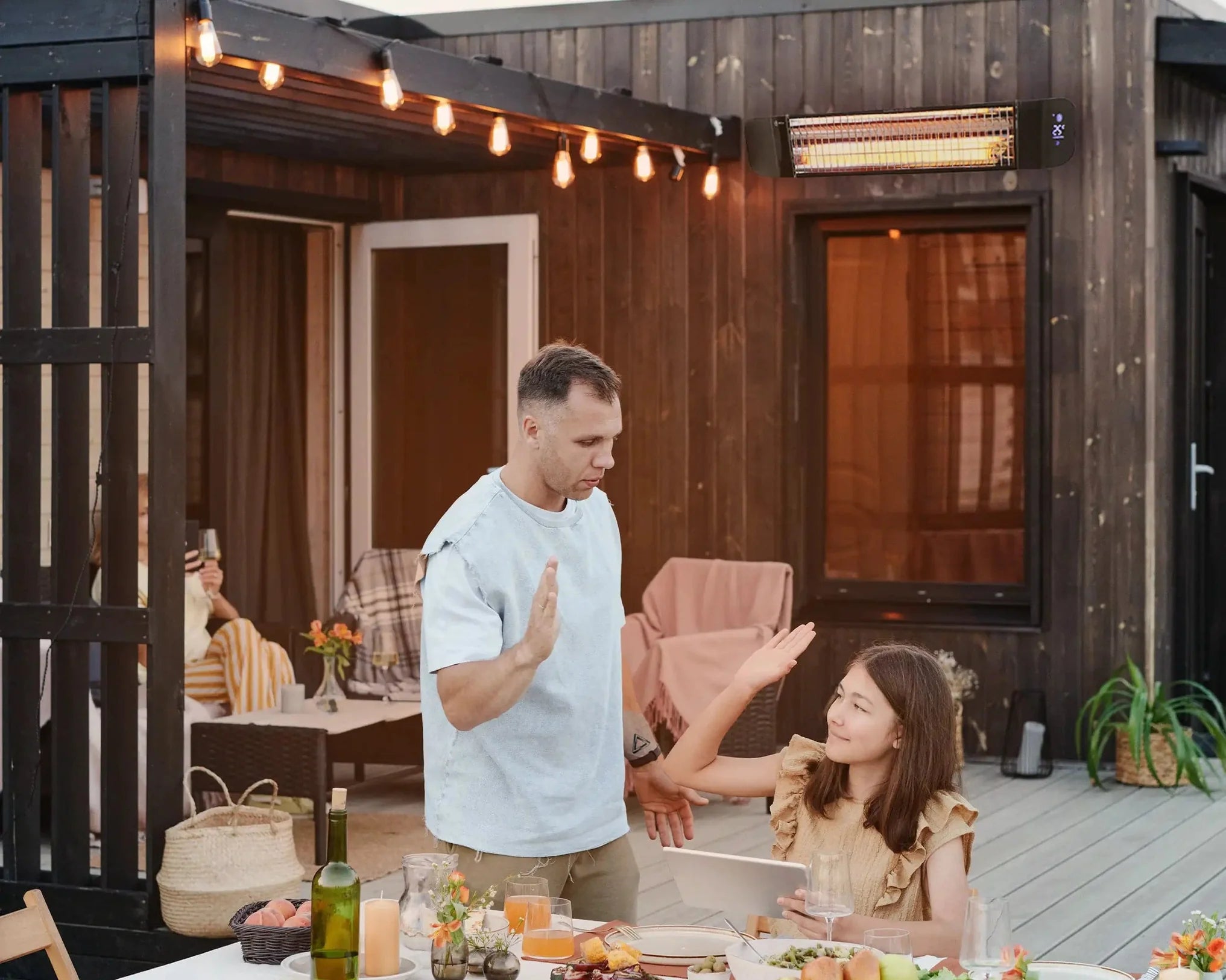 Sona Ray 2400W Smart Wi-Fi Infrared Patio Heater With Remote Control