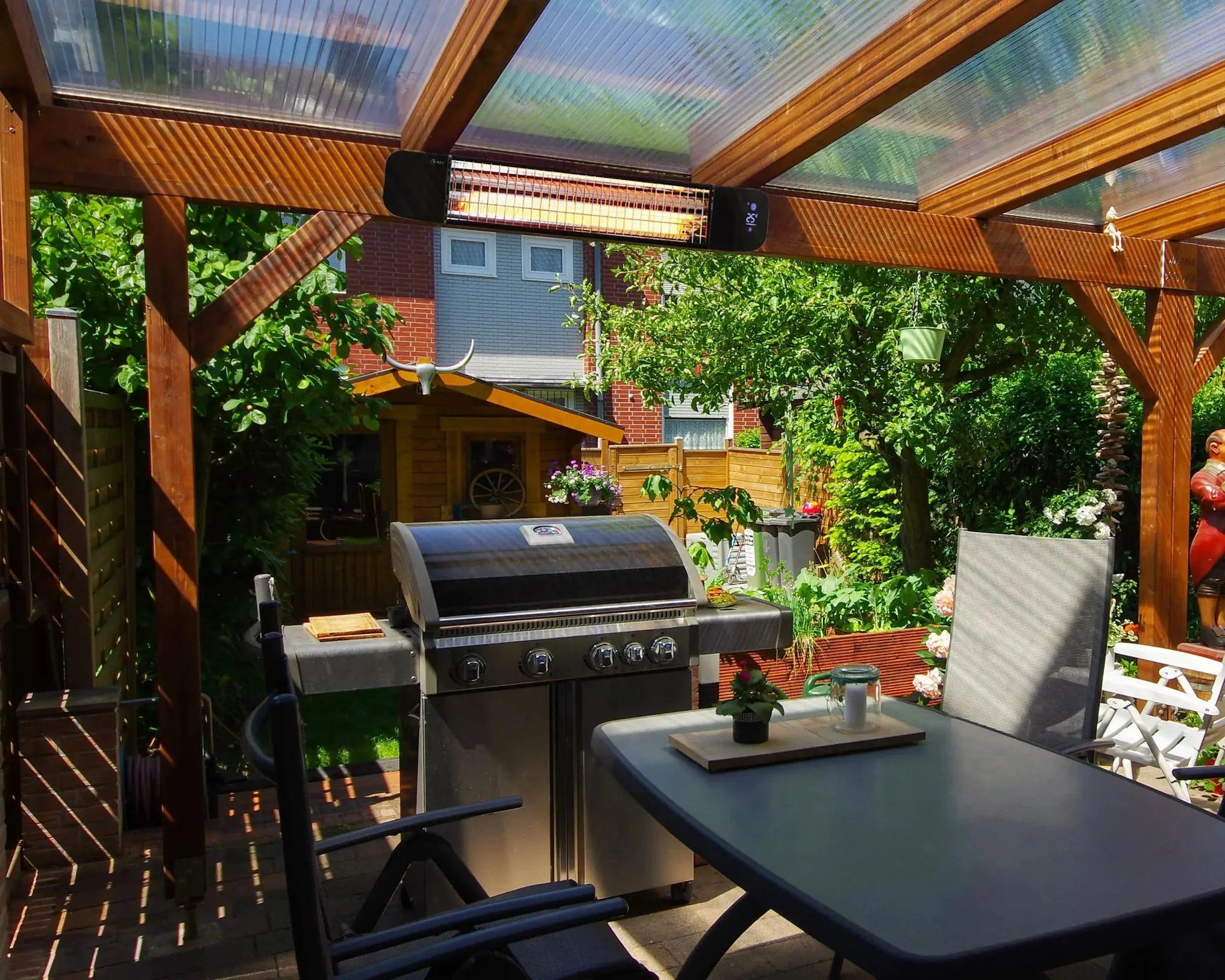 Sona Ray 2400W Smart Wi-Fi Infrared Patio Heater With Remote Control