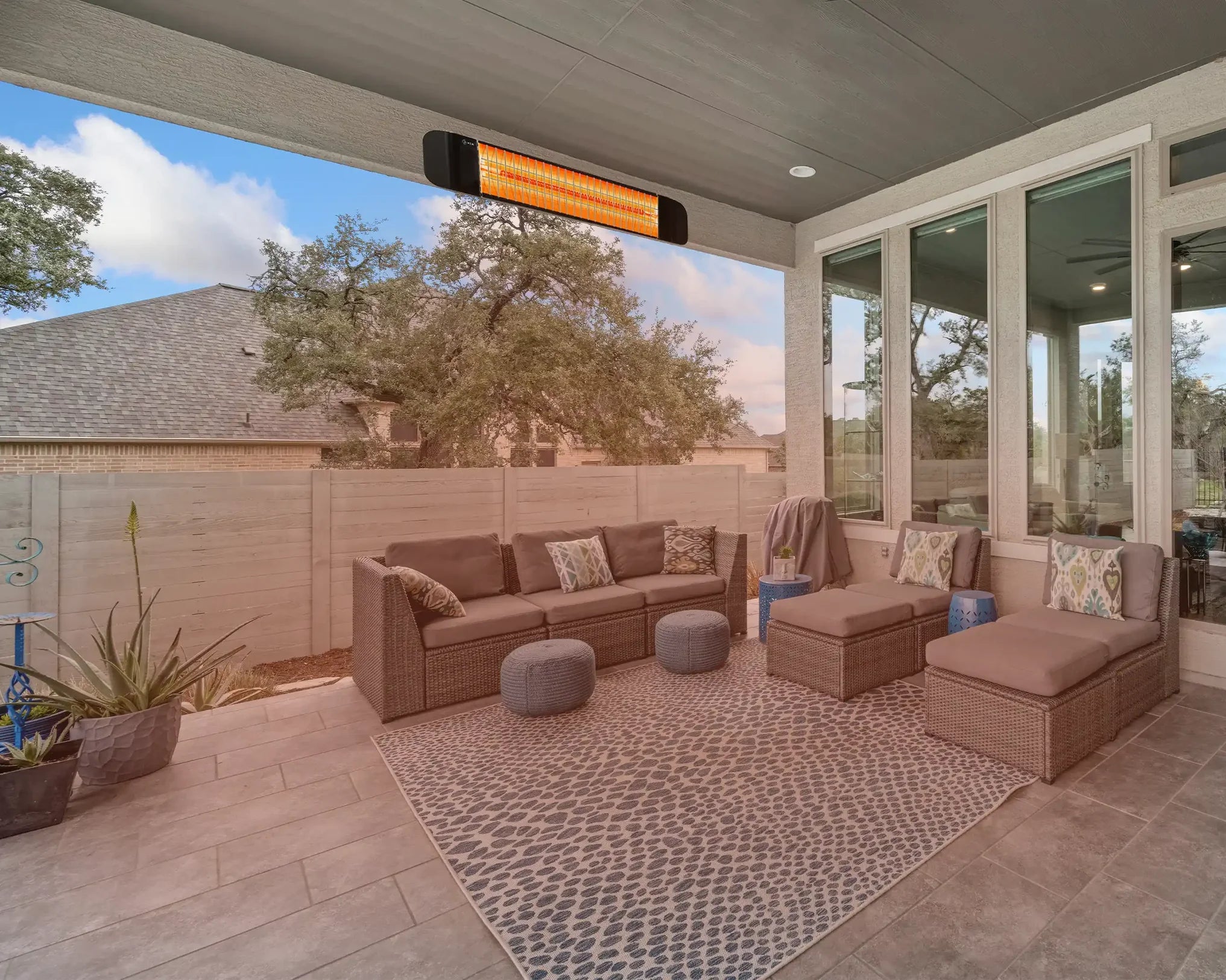 Sona Vybe 2400W Smart Wi-Fi Infrared Patio Heater With Bluetooth Speaker