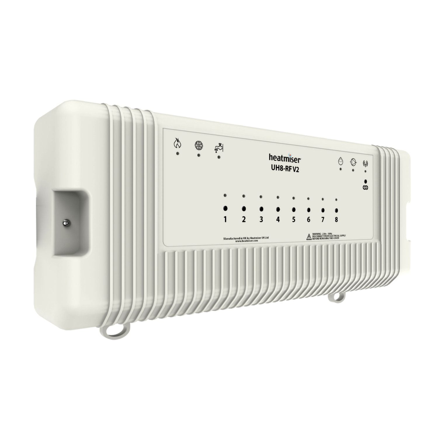 Heatmiser UH8-RF Wiring Centre – 8 Zone Heating Control for Thermostats and Boilers